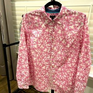 Talbots Starfish Long Sleeve Button Down Shirt